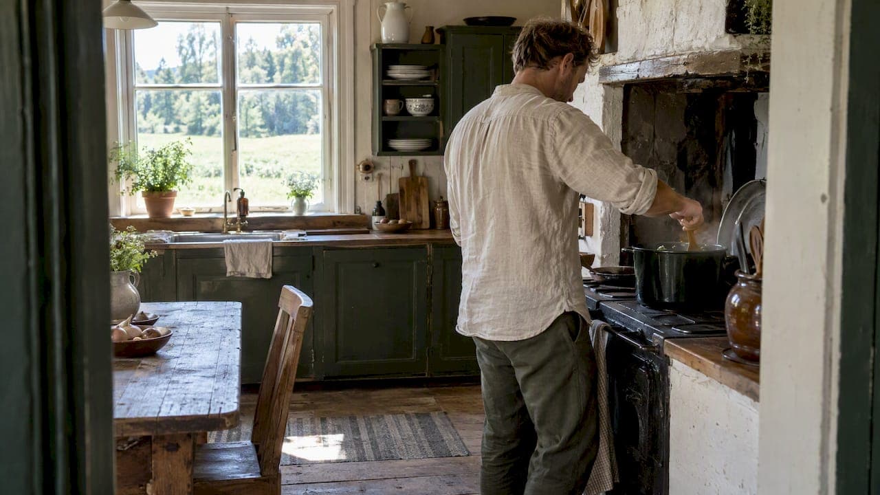 A Holiday with a Country Kitchen in the Swedish Countryside